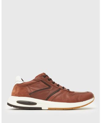 Airflex - Blaine Leather Sneakers - Lifestyle Sneakers (Tan) Blaine Leather Sneakers