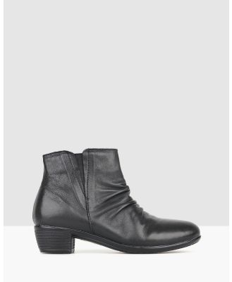 Airflex - Ginny Leather Ankle Boots - Boots (Black) Ginny Leather Ankle Boots