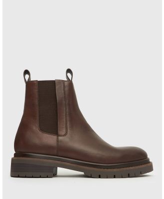Airflex - Ivy Flat Leather Chelsea Boots - Boots (Chocolate) Ivy Flat Leather Chelsea Boots