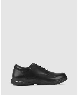 Airflex - League E F Leather Lace Up School Shoes - School Shoes (Black) League E-F Leather Lace Up School Shoes