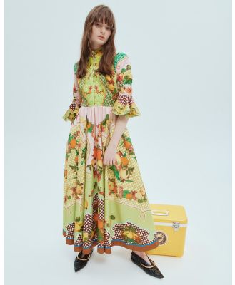 Alemais - Lemonis Jacquard Midi Dress - Printed Dresses (Multi) Lemonis Jacquard Midi Dress