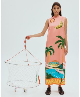 Alemais - Paradiso Silk Midi Dress - Printed Dresses (Multi) Paradiso Silk Midi Dress