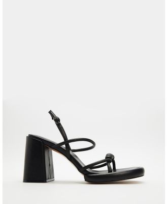 Alias Mae - Ebony - Heels (Black Leather) Ebony