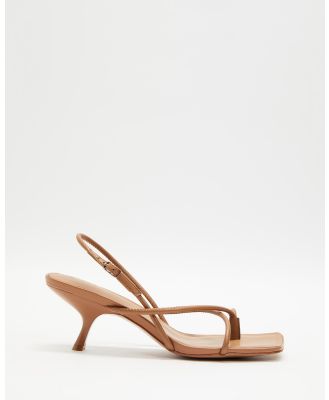 Alias Mae - Jemima - Mid-low heels (Pecan Leather) Jemima