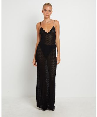 Alice In The Eve - Eleanor Lace Knit Maxi Dress - Dresses (BLACK) Eleanor Lace Knit Maxi Dress