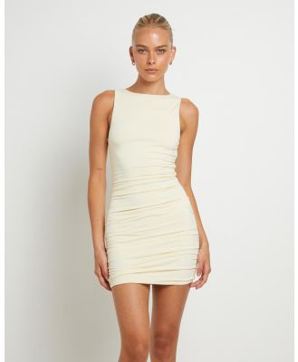 Alice In The Eve - Lena Ruched Slinky Mini Dress - Dresses (BUTTER) Lena Ruched Slinky Mini Dress