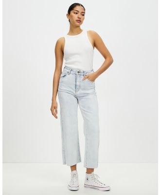 All About Eve - Charlie High Rise Wide Leg Jean - Crop (Blue) Charlie High Rise Wide Leg Jean