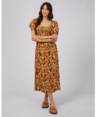 All About Eve - Margot Floral Shirred Midi Dress - Dresses (PRINT) Margot Floral Shirred Midi Dress