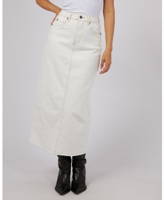 All About Eve - Ray Comfort Maxi Skirt - Denim skirts (VINTAGE WHITE) Ray Comfort Maxi Skirt