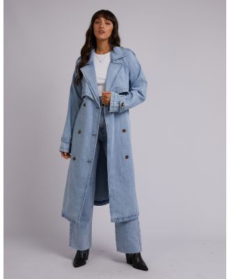 All About Eve - Rio Trench Coat - Denim jacket (LIGHT BLUE) Rio Trench Coat