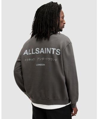 AllSaints - Underground Crew Sweatshirt - Sweats (Shadow Grey) Underground Crew Sweatshirt