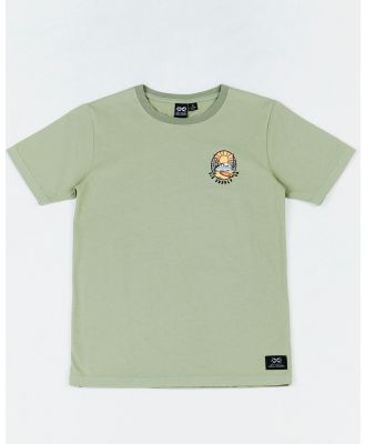Alphabet Soup - Kids Sunbeam Short Sleeve Tee Thyme - Short Sleeve T-Shirts (Green) Kids Sunbeam Short Sleeve Tee Thyme