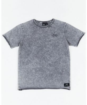 Alphabet Soup - Teen Staple Short Sleeve Tee Pebble Grey - Short Sleeve T-Shirts (Grey) Teen Staple Short Sleeve Tee Pebble Grey