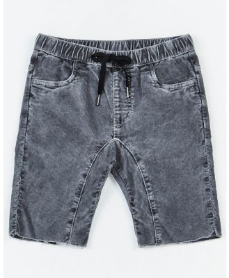 Alphabet Soup - Teen Trusty Cord Short Pebble Grey - Shorts (Grey) Teen Trusty Cord Short Pebble Grey