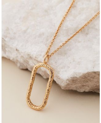 Amber Sceats - Grande Letter Necklace   O - Jewellery (Gold) Grande Letter Necklace - O