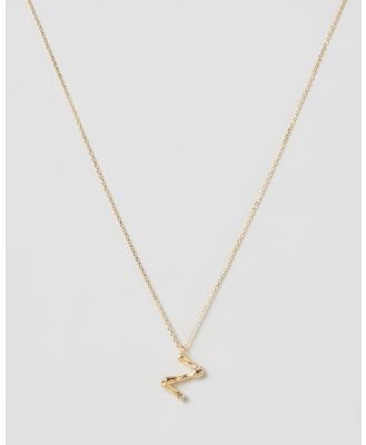 Amber Sceats - Letter Necklace   Z - Jewellery (Gold) Letter Necklace - Z