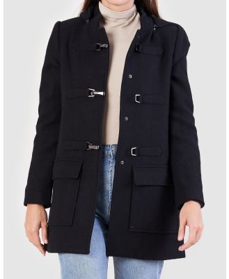 Amelius - Blaze Wool Hooded Jacket Coat - Coats & Jackets (Black) Blaze Wool Hooded Jacket Coat