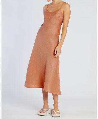 Amelius - Evangeline Linen Dress - Sleepwear (Pink) Evangeline Linen Dress