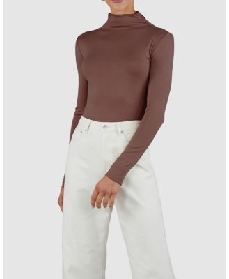 Amelius - Everleigh Knit Top - Tops (Brown) Everleigh Knit Top