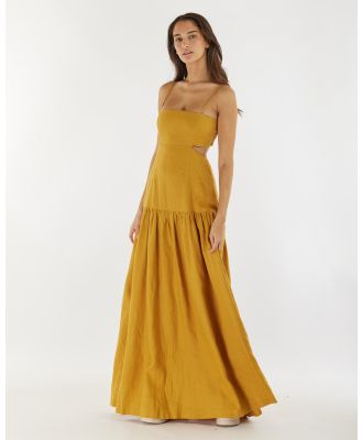 Amelius - Nathalie Linen Maxi Dress - Dresses (Mustard) Nathalie Linen Maxi Dress