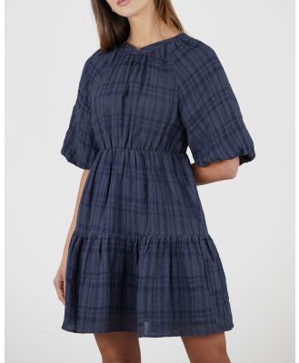 Amelius - Pila Linen Mini Dress - Dresses (Navy) Pila Linen Mini Dress