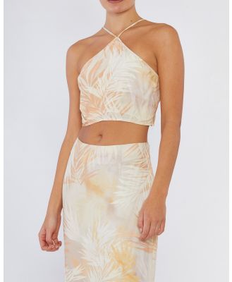 Amelius - Yasmine Printed Halter Top - Cropped tops (Multi) Yasmine Printed Halter Top