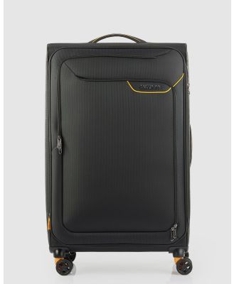American Tourister - Applite 4 Eco Spinner 82cm EXP TSA - Travel and Luggage (Black and Yellow) Applite 4 Eco Spinner 82cm EXP TSA