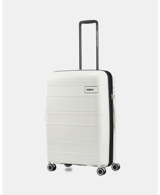 American Tourister - Light Max Spinner 69cm EXP - Travel and Luggage (White) Light Max Spinner 69cm EXP