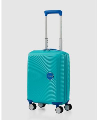 American Tourister - Little Curio Spinner 47cm Anti Microbial - Travel and Luggage (Blue) Little Curio Spinner 47cm Anti-Microbial