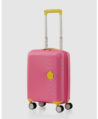 American Tourister - Little Curio Spinner 47cm Anti Microbial - Travel and Luggage (Pink) Little Curio Spinner 47cm Anti-Microbial