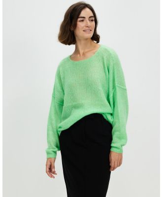 American Vintage - Pull Boule Round Neck Top - Jumpers & Cardigans (Budgie Melange) Pull Boule Round Neck Top
