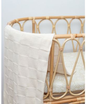 Anchor & Arrow - Cotton Knit Blanket - Sleep & Swaddles (Cream) Cotton Knit Blanket