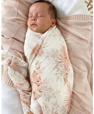 Anchor & Arrow - Cotton Knit Blanket - Sleep & Swaddles (Pink) Cotton Knit Blanket