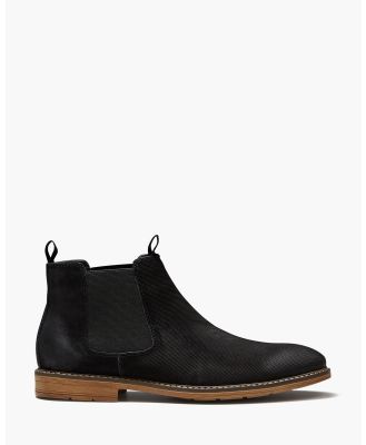 AQ by Aquila - Miller Nubuck Chelsea Boots - Boots (Black) Miller Nubuck Chelsea Boots