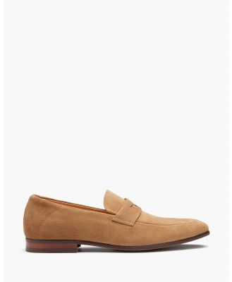 AQ by Aquila - Porter Suede Loafers - Dress Shoes (Suede Taupe) Porter Suede Loafers