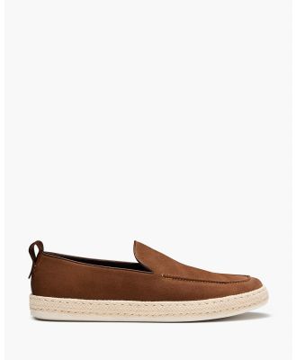 AQ by Aquila - Webster Suede Espadrilles - Casual Shoes (Suede Tobacco) Webster Suede Espadrilles