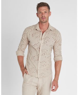 Aqua Blu Australia - Sandstone Carter Resort Shirt - Casual shirts (Beige) Sandstone Carter Resort Shirt