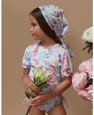Aqua Blu Kids - Meadow Short Sleeve Rash Vest Set   Kids - Swimwear (Multi) Meadow Short Sleeve Rash Vest Set - Kids