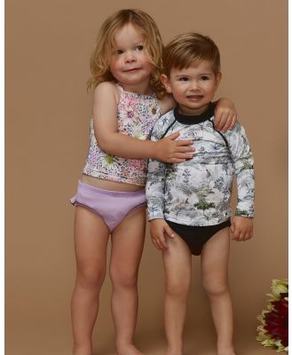 Aqua Blu Kids - Woodland Long Sleeve Rash Vest   Babies - Swimwear (Multi) Woodland Long Sleeve Rash Vest - Babies