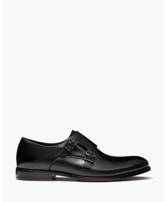 Aquila - Balmoral Monk Strap Shoes - Dress Shoes (Black) Balmoral Monk Strap Shoes