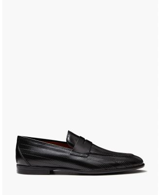 Aquila - D'ORO Collection   Royce Loafers - Dress Shoes (Black) D'ORO Collection - Royce Loafers