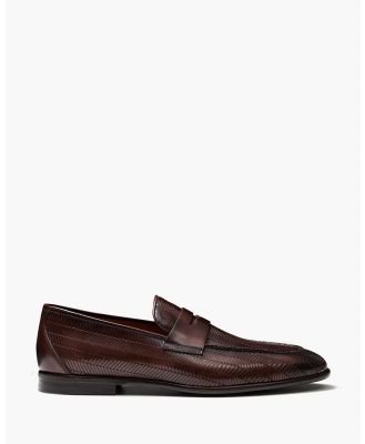 Aquila - D'ORO Collection   Royce Loafers - Dress Shoes (Brown) D'ORO Collection - Royce Loafers