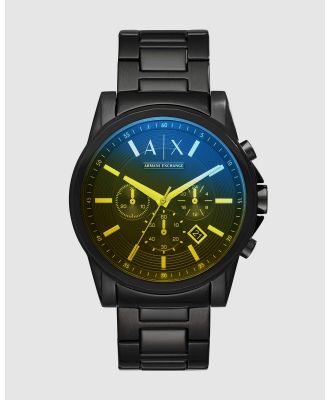Armani Exchange - Black Chronograph Watch - Watches (Black) Black Chronograph Watch