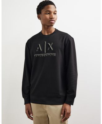 Armani Exchange - Felpa Sweat - Sweats (Black) Felpa Sweat