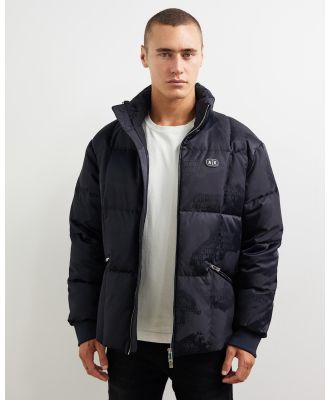Armani Exchange - Giacca Piumino Jacket - Coats & Jackets (Deep Navy Ao Camo) Giacca Piumino Jacket