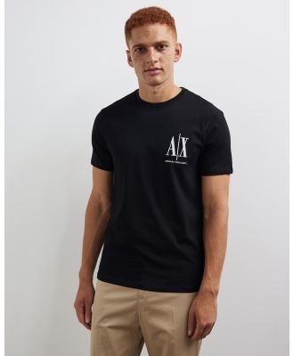 Armani Exchange - Icon T Shirt - T-Shirts & Singlets (Black) Icon T-Shirt