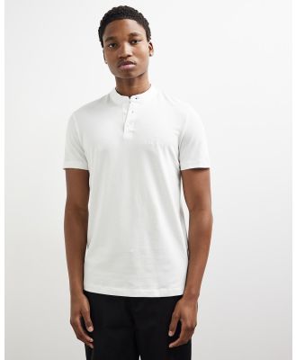 Armani Exchange - Regular Fit SS Polo - Shirts & Polos (White) Regular Fit SS Polo