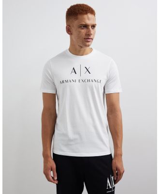 Armani Exchange - Slim Logo T Shirt - T-Shirts & Singlets (White) Slim Logo T-Shirt