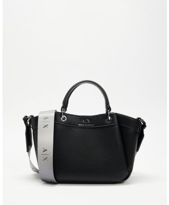 Armani Exchange - Small Shopping Bag - Bags (Black) Small Shopping Bag