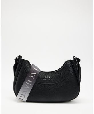 Armani Exchange - Small Wave Hobo Bag - Bags (Black) Small Wave Hobo Bag